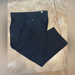 Black Taylor Dressed Pants Rolled Up Hem Size 42X27